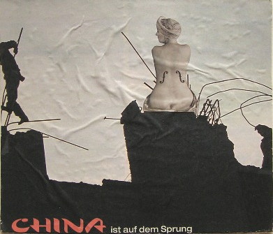 Gerhard van der Grinten: China ist auf dem Sprung, 1996, Collage